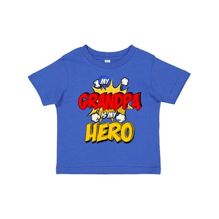 

Inktastic Grandpa is My Hero Boys or Girls Toddler T-Shirt