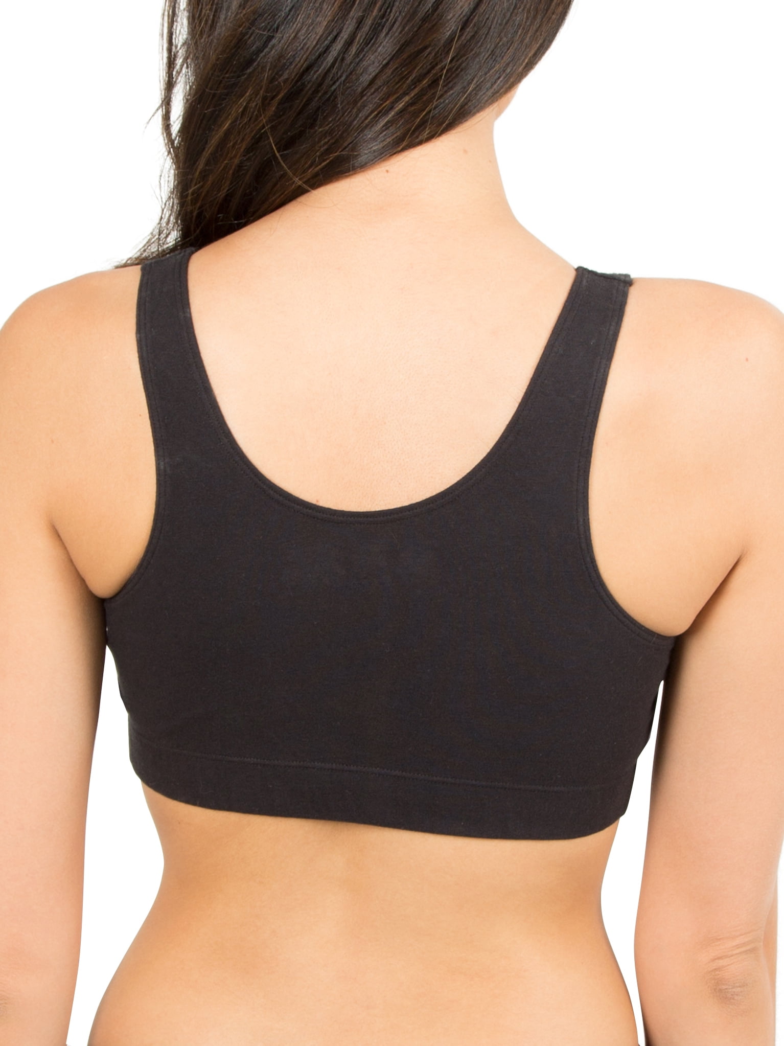 Fruit of the Loom Women's Shirred Front Sport Bra with Removable Bra Pads, Style FT438, 2-Pack