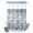 Blue, variant on No Hook Shower Curtain, Turquoise Coastal Shower Curtains for Bathroom with See Through Top Window, Nautical Beach Ocean Starfish Coral Shells Waterproof & Washable Bath Curtain Standard 72"x72"