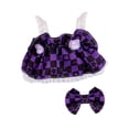 thumbnail image 2 of Cocador de muñecas de muñeca con accesorios fotográficos, trajes educativos de prendas de moda de bricolaje de ropa de moda para 6.69 '' muñeca violeta, 2 of 8