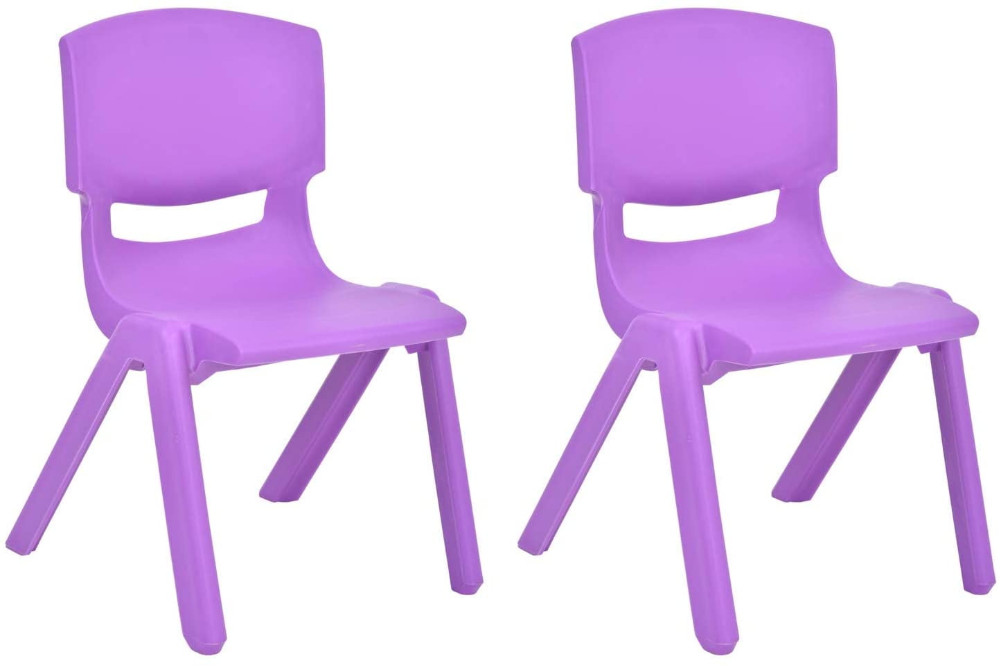 purple stackable chairs