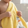 thumbnail image 5 of Kids Hooded Towel Poncho, Ultra Soft Coral Fleece Baby Bath Robe, Quick Dry Animal Cape for Toddlers, Goose Design Swim Beach Gift, 5 of 5
