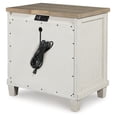thumbnail image 6 of Signature Design by Ashley Shaybrock Modern Farmhouse Nightstand with USB Charging, 2 Drawers - Antique White, 6 of 8