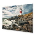 thumbnail image 2 of Designart "Lighthouse in Eastern Canada II" Nautical & Beach Metal Art Living Room, 2 of 5