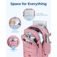 thumbnail image 2 of Mochila BAGSMART Carry On Travel 30 L resistente al agua, color rosa, 2 of 6