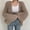 Khaki, variant on DuoJiaJ Womens Thick Knit Cardigan, Open Front Balloon Sleeve Loose Solid Beige One Size