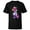 Black, variant on Disney Minnie Mouse Silhouette Cosmic Tie Dye - Short Sleeve T-Shirt for Kids - Customized-White