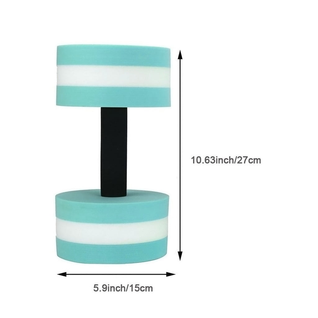 YMARPT 2PCS Aquatic Dumbells, Sports Aquatic Dumbells Set, Water Aerobic Exercise Foam Dumbbell Pool Resistance, Water Aqua Fitness Equipment