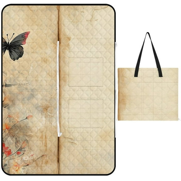 Bohemian Color Waterproof Picnic Blanket with Foldable Zipper, Suitable for Outdoor Use, Suitable for Travel, Camping, Beaches, Parks, Grasslands, Picnic Blanket Accessories