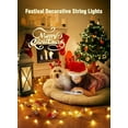 thumbnail image 6 of Battery Operated Halloween Indoor String Lights, 8 ft 20 LED Orange Mini Cluster Tree Lights with Timer, Indoor Outdoor Patio Garland Window Decor for Party Christmas Halloween Decorations, 6 of 10