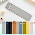 thumbnail image 1 of Estuche de cuero para bolígrafos | Estuche para lápices de cuero suave de microfibra de color sólido | Organizador de papelería protectora para estudiantes profesionales | Diseño elegante y duradero, 1 of 6
