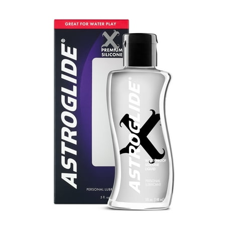 Astroglide X, Premium Waterproof Silicone Personal Lubricant - 5 (Best Silicone Personal Lubricant)