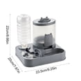 thumbnail image 3 of Automatic Pet Feeder and Water Dispenser Combo for Cats and Small Dogs with Raised Neck Bowl, Large Capacity, Spill-Proof Base, Plastic, Multiple Colors, 3 of 6