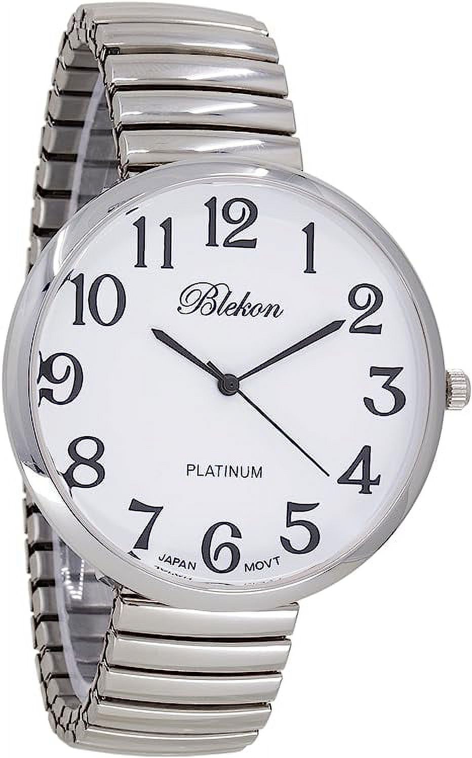 Blekon Collections Women's Large Face Stretch Band Watch photo 3