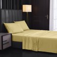 thumbnail image 1 of Bedding sheets, solid color brushed sheets, bed kasa home textile bed on four sets, 1 of 5