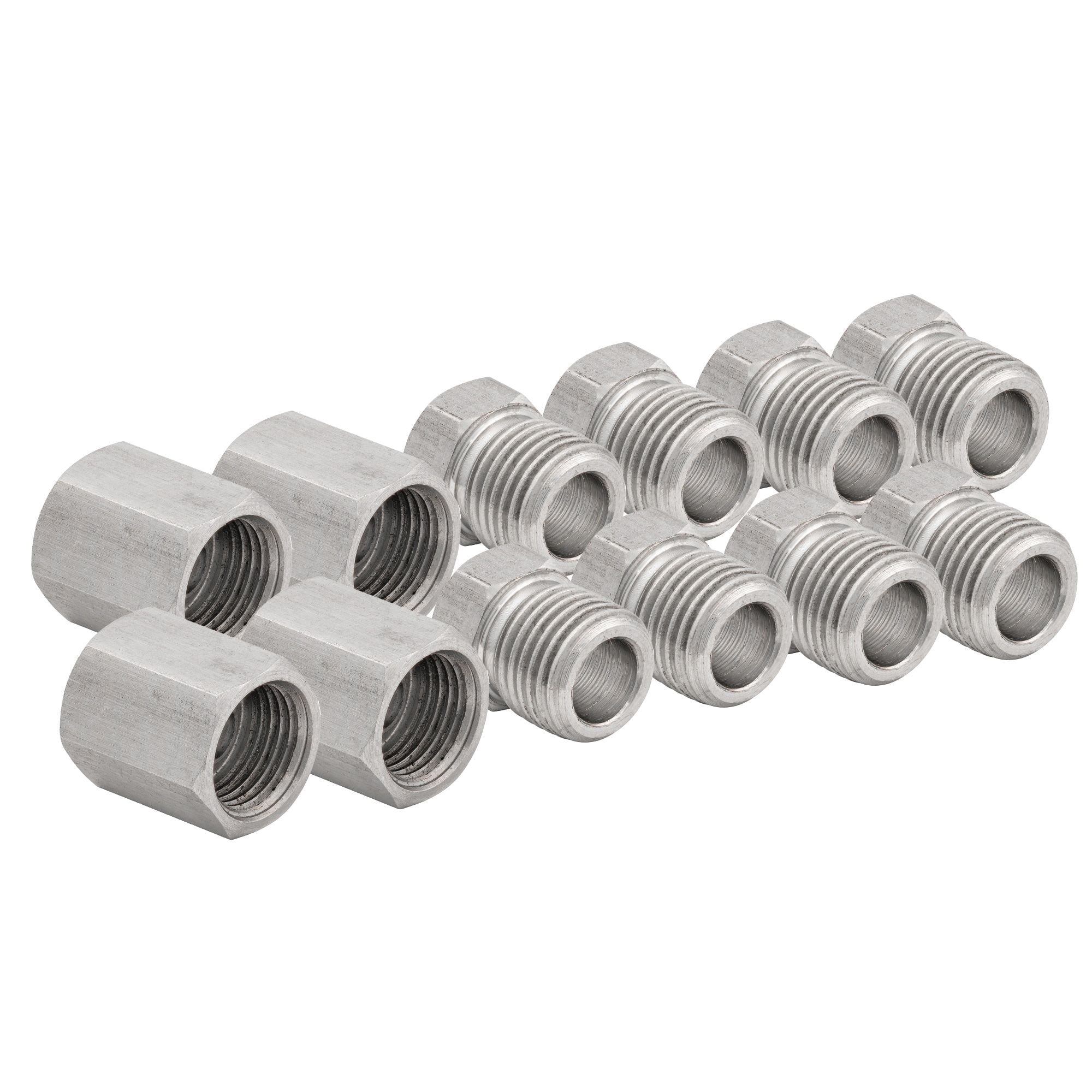 4LIFETIMELINES Stainless Steel 1/4 Brake Line Replacement Union Kit, 4