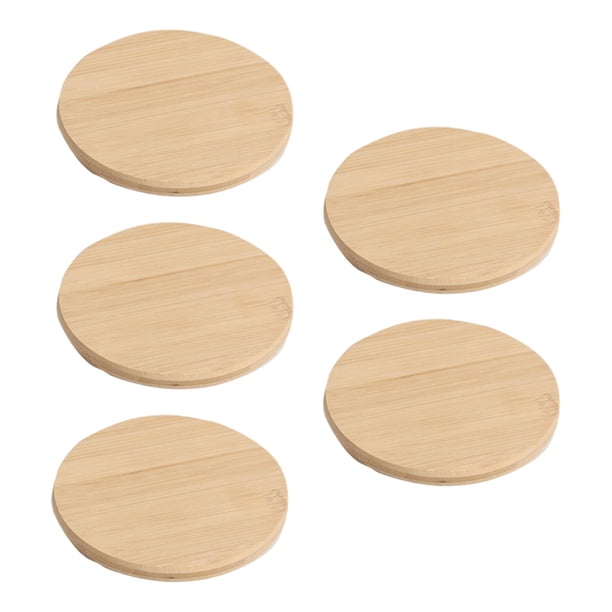 Juego de Posavasos de Madera 5x, Protección de Encimera de Superficies O Manteles Individuales Dañados para Vasos de Apartamento S Macarena Manteles individuales redondos