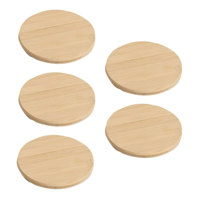 5 posavasos redondos de madera, manteles individuales, regalo de inauguración de la casa, posavasos de cerveza, soporte para ollas para L