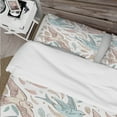 thumbnail image 4 of Designart 'Pattern with Swallow Birds & Flowers' Country Duvet Cover Set, 4 of 4