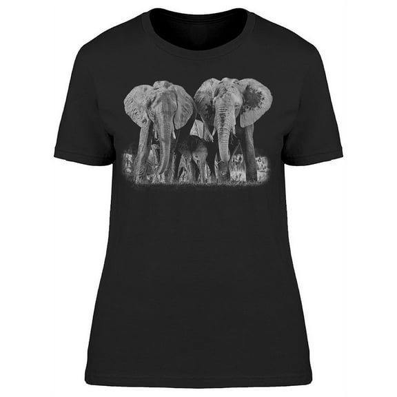 Family Portrait Elephant T-Shirt Women -Image by Shutterstock, Female XX-Large