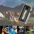 thumbnail image 2 of Ultra-small Mini LED Keychain Flashlight, Portable Ultra Bright Light Rechargable Flat Black Torch for Outdoor Camping Hiking and Emergency Lighting, 2 of 8