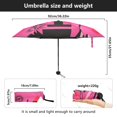 thumbnail image 3 of Modern Abstract Art Eyes Umbrellas for Sun Auto Open Close UV50+ Waterproof 5-Fold Compact Fiberglass Frame, 3 of 6