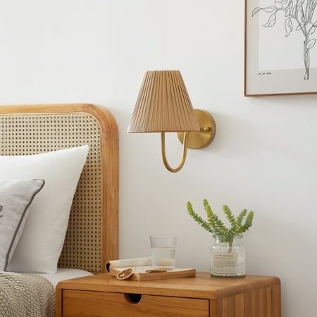 Home Decor Collection Style House LED Rechargeable Cordless Wall Sconce with Remote Control, 11.4