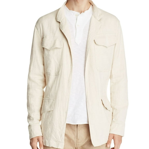 Eidos Napoli Mens Natural Wrap Jacket, Beige, 50 Regular