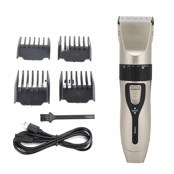 BOKYAN Pet Grooming Clipper – Rechargeable, Ultra‑Quiet, 5‑Speed Adjustable Trimmer with 4 Guide Combs for Dogs, Cats & More