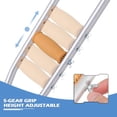 thumbnail image 5 of Muletas axilares Monicare para jóvenes de 1,48 m a 1,57 m. Muletas ergonómicas, ligeras, ajustables, de aluminio, con almohadillas y empuñaduras para las axilas (1 par, tamaño pequeño)., 5 of 5