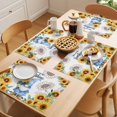 thumbnail image 5 of Blue Dwarfs Placemats Set of 12, You Are My Sunshine Sunflower Spring Plant Non-Slip Place Mats Washable Table Mats for Kitchen Dining Table Decorations Indoor/Outdoor, 5 of 9
