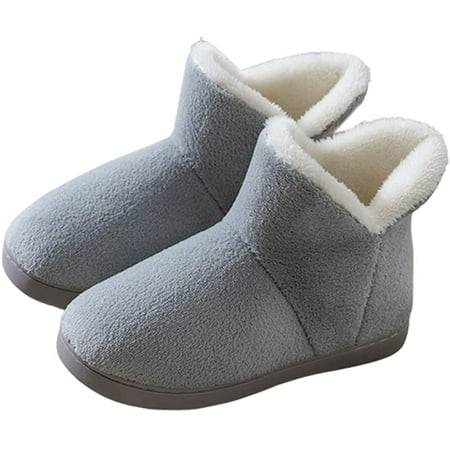 

CoCopeanut Women Winter Fleece Lined Shoes Warm Fuzzy Indoor Outdoor Slippers Bootie