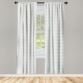 thumbnail image 3 of Ambesonne Black White Curtains, Tribe Vintage Arrow, Pair of 28"x95", Black and White, 3 of 5