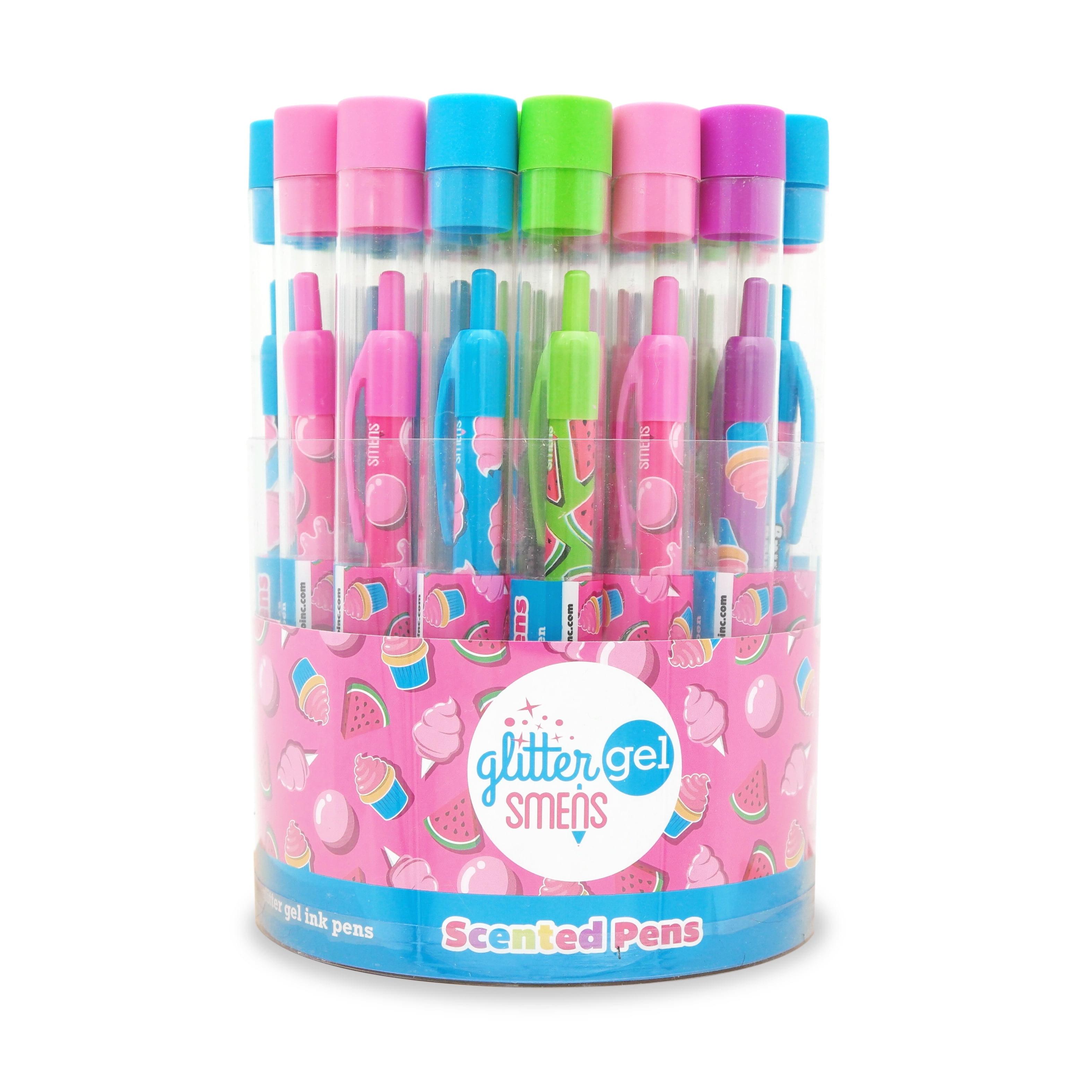 Scentco Glitter Gel Smens Bucket of 32 Scented Pens