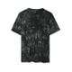 thumbnail image 5 of Camisetas de hombre INSPIRE CHIC para el Día del Padre, de manga corta, verano, camiseta de teñido anudado, camisetas impresas hip hop, M, negro y gris, 5 of 6