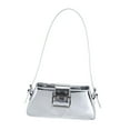 thumbnail image 3 of Bolso de hombro para mujer, bolso de mano para mujer, bolso de hombro de verano, bolso de viaje con cremallera, bolso de mano Plata, 3 of 9