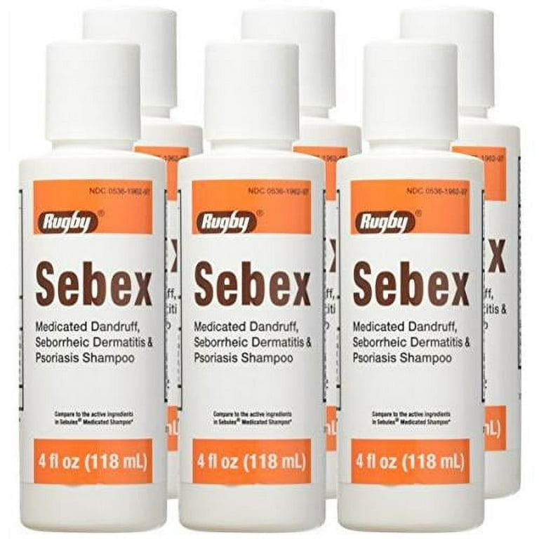 Rigaos Medicated Shampoo 4本セット Sebex Medicated Dandruff Shampoo For Sebulex - 4 Oz, (Pack