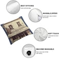 thumbnail image 4 of BANET Vintage French Perfume Paris France Throw Pillow Cover Paris France Blanc De Perles Liquide Perfume Simple Pillow Case Decorative Men Women Boy Girl Room 24x24in, 4 of 5