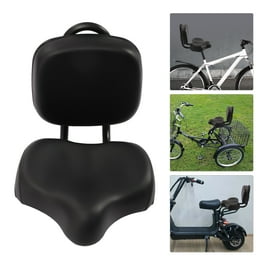 TONBUX Most Comfortable Bicycle Seat Bike Seat Replacement with Dual Shock Absorbing Ball Wide Bike Seat Memory Foam Bicycle Gel Seat with Mounting Wrench Black Green with Reflective Sticker Walmart.c...