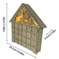 thumbnail image 2 of Countdown Sets Wooden LED Lighted Advent Calendar for Christmas with 24 Drawers for Festive Countdown, 2 of 7