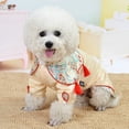 thumbnail image 4 of 1 Piece Cotton Dog Cheongsam with Tassel Decor | Chinese Style Puppy Skirt - Fashionable Spring/Summer Wear, 4 of 8