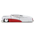 thumbnail image 1 of 1951 Mercury Argent Métallique et Rouge avec Graphiques Flamme et Intérieur Rouge "Bigtime Muscle" Série Modèle Réduit 1/24 par Jada, 1 of 1
