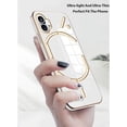 thumbnail image 3 of Compatible with Nothing Phone 2 Case for Women, Ultra Soft Nothing Phone 2 Cases Slim Shockproof Cute Plating Electroplate Phone Case TPU Bumper Protective Case (White 1), 3 of 13