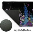 thumbnail image 5 of Watercolor Vintage Floral Mouse Pad for Women 35.4 X 15.7 Inch XXL Retro Flower Print Full Desk Mousepad Extended Large Non-Slip Rubber Base Keyboard Mat with Stitched Edges for Gaming Office, 5 of 6