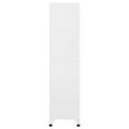 thumbnail image 3 of vidaXL Locker Cabinet White Steel Large Locker Cabinet Rectangular, 3 of 5