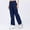 Blue, variant on SwiftWear Women's Utility Cargo Pants with Elastic Drawstring Waist Ankle Loose Fit Wide Leg Athletic Trousers Comfortable Casual Workout Travel Pants S-XL