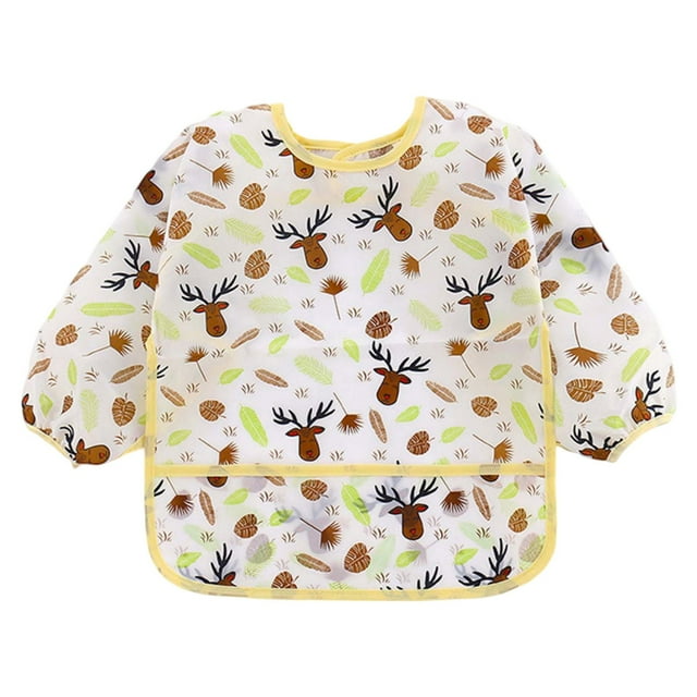 MIASHUI Bavoir pour Bébé à Manches Longues Tenue pour Tout-Petits