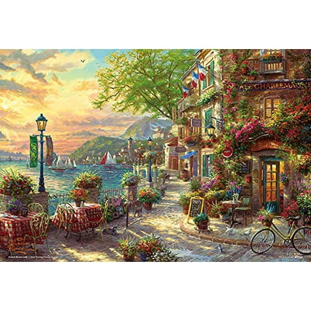 1000 piece jigsaw puzzle Riviera flowering cafe Micropiece (26 x 38 cm ...