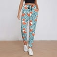 thumbnail image 2 of Women's Sweatpants, Abstract Leaves Fox Baggy Sweatpants Joggers for Women, Fall Outfits for Women 2024 Lounge Yoga Athletic Workout Pants with Pockets, 2 of 7