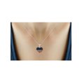 thumbnail image 3 of JewelersClub 1/4 Carat T.W. Multi-Color Diamond Heart Sterling Silver Pendant, 18", 3 of 3